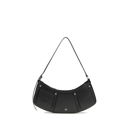 PINKO Black Pocket Body Large Shoulder Bag