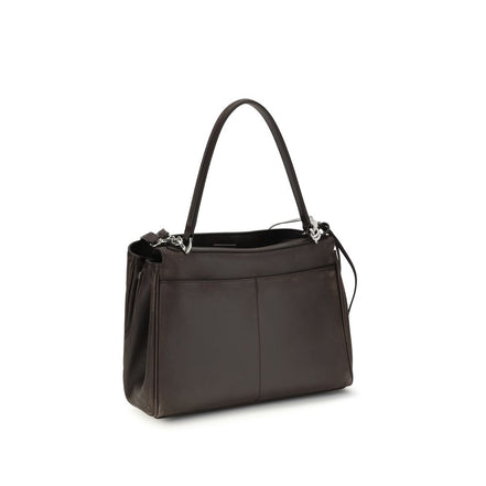 Sac à bandoulière Balenciaga en cuir de veau brun Bos Taurus