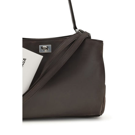 Sac à bandoulière Balenciaga en cuir de veau brun Bos Taurus
