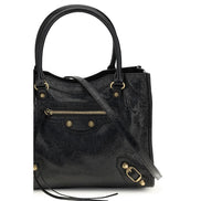 Balenciaga Black Leather Shoulder Bag