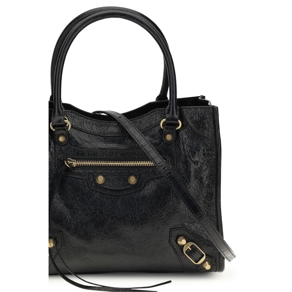 Balenciaga Black Leather Shoulder Bag