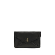 Borsa a Spalla Saint Laurent Nera in Pelle di Agnello Ovis Aries