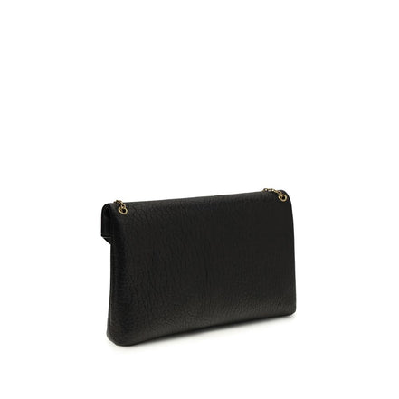 Borsa a Spalla Saint Laurent Nera in Pelle di Agnello Ovis Aries