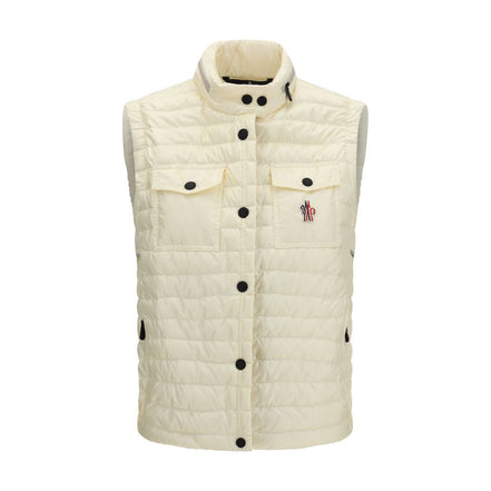 Moncler Grenoble Beige Polyamide Sleeveless Jacket