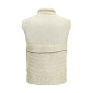Moncler Grenoble Beige Polyamide Sleeveless Jacket
