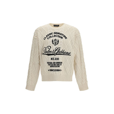 Felpa Dolce & Gabbana in cotone beige