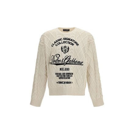 Felpa Dolce & Gabbana in cotone beige