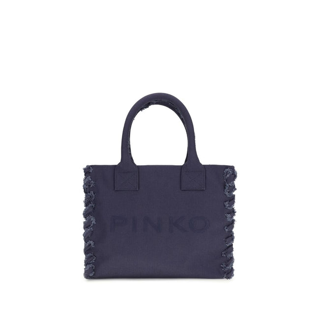 PINKO Blue Logo Tote Bag