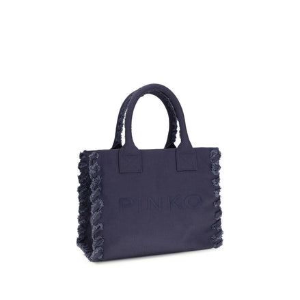PINKO Blue Logo Tote Bag