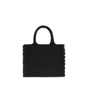 PINKO Black Logo Tote Bag