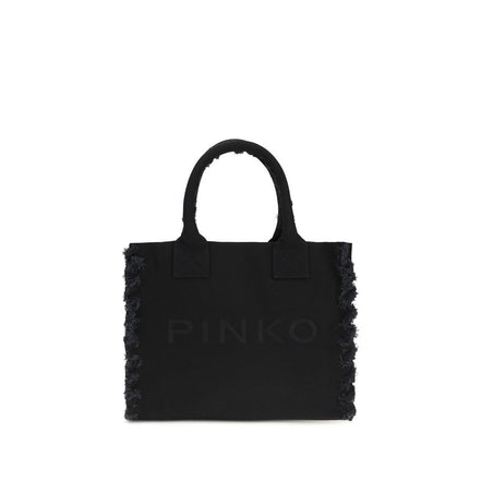 PINKO Black Logo Tote Bag