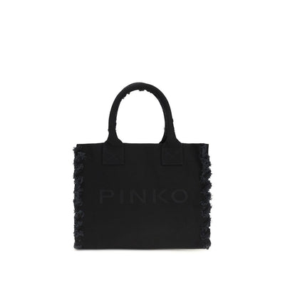 PINKO Black Logo Tote Bag