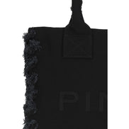 PINKO Black Logo Tote Bag