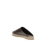 Espadrilles Brunello Cucinelli en cuir de veau marron Bos Taurus