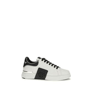 Baskets basses Philipp Plein en cuir de veau blanc Bos Taurus