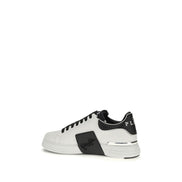 Baskets basses Philipp Plein en cuir de veau blanc Bos Taurus