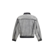 Diesel Gray Cotton Denim Jacket