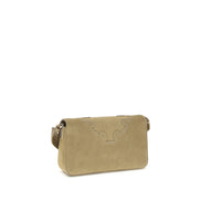 PINKO Beige Love One Slouchy Mini Shoulder Bag