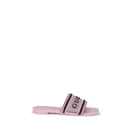 Gucci Multicolor Cotton Flat Sandals