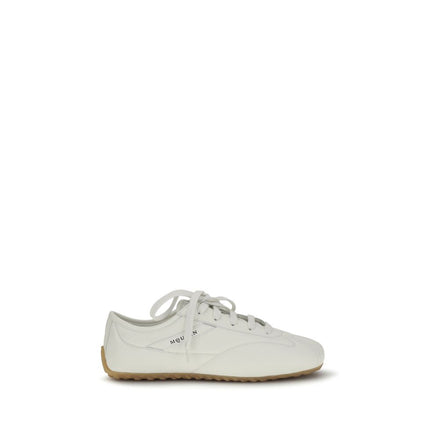 Baskets Athlétiques Alexander McQueen en Cuir de Veau Blanc Bos Taurus