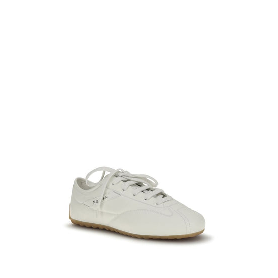Alexander McQueen White Calf Leather Athletic Sneakers
