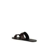 Saint Laurent Brown Flat Sandals