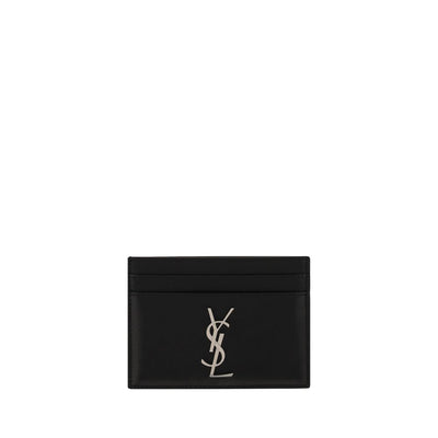Saint Laurent Black Calf Leather Wallet