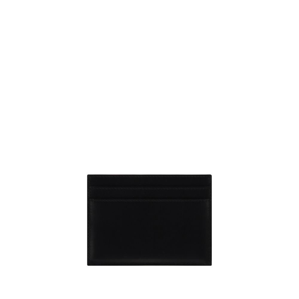 Portefeuille Saint Laurent en Cuir de Veau Noir Bos Taurus