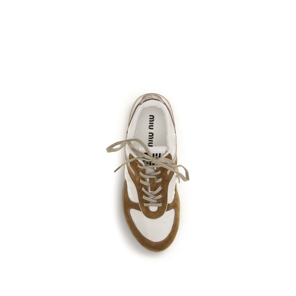 Miu Miu Sneakers Athletic Multicolore in Pelle di Vitello Bos Taurus