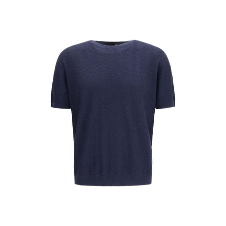 Giorgio Armani Blue Silk Sweater