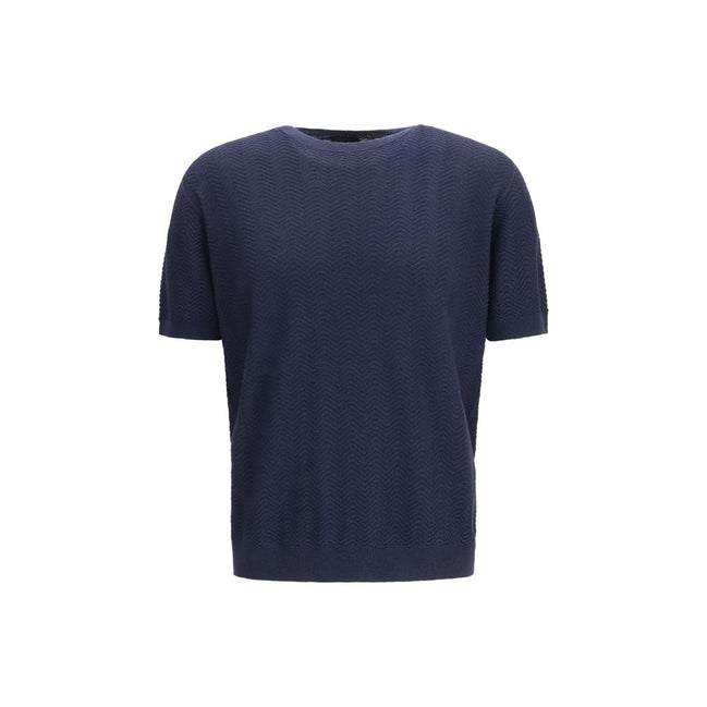 Giorgio Armani Blue Silk Sweater