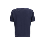 Giorgio Armani Blue Silk Sweater