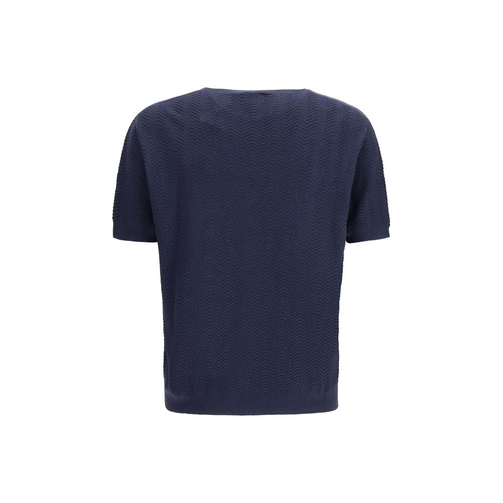 Giorgio Armani Blue Silk Sweater