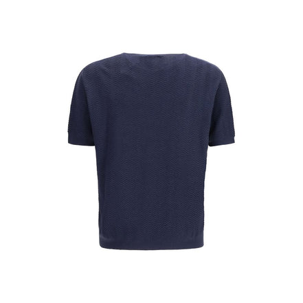 Giorgio Armani Blue Silk Sweater