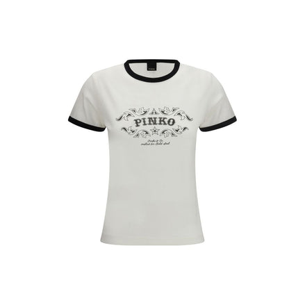 PINKO White Crew-Neck T-Shirt