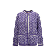 Cardigan en coton violet Gucci
