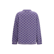 Cardigan en coton violet Gucci