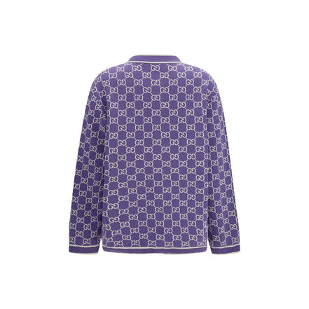 Cardigan en coton violet Gucci