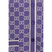 Cardigan en coton violet Gucci