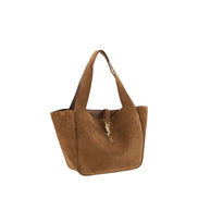 Sac porté épaule Saint Laurent en cuir de veau marron Bos Taurus