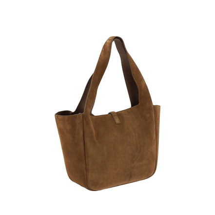 Sac porté épaule Saint Laurent en cuir de veau marron Bos Taurus