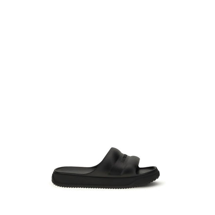 Moncler Sandali Bassi Neri in Gomma