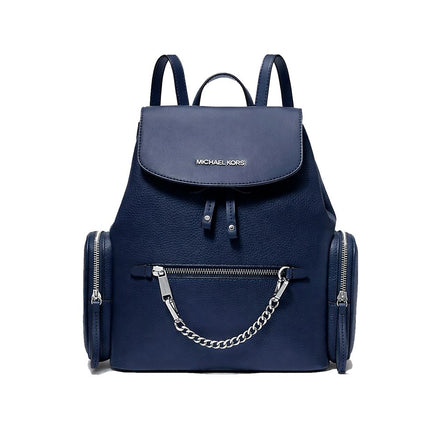 Zaino blu in pelliccia Michael Kors
