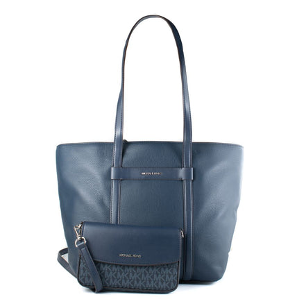 Borsa in pelliccia blu Michael Kors