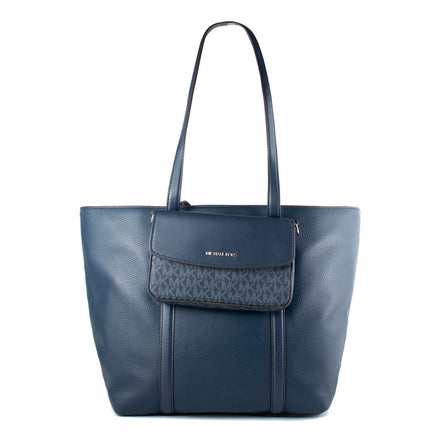 Borsa in pelliccia blu Michael Kors