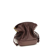 Pochette Saint Laurent en cuir d'agneau bordeaux Ovis Aries Aries