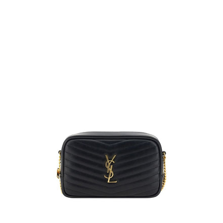 Saint Laurent Black Calf Leather Shoulder Bag