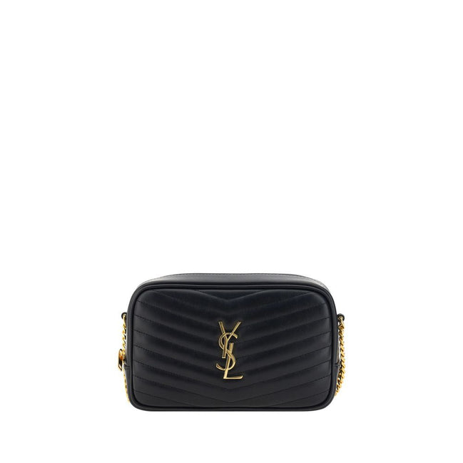 Saint Laurent Black Calf Leather Shoulder Bag