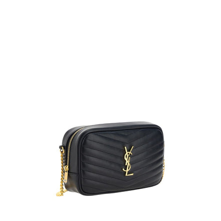 Saint Laurent Black Calf Leather Shoulder Bag