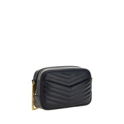 Saint Laurent Black Calf Leather Shoulder Bag